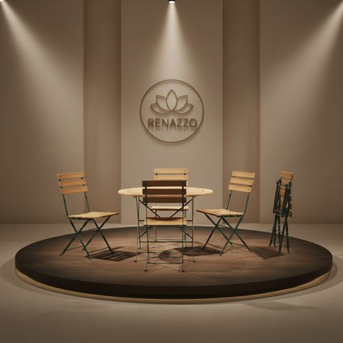 Renazzo Garda Serisi | Bahçe ve Balkon Mobilyası - Katlanır Bistro Seti