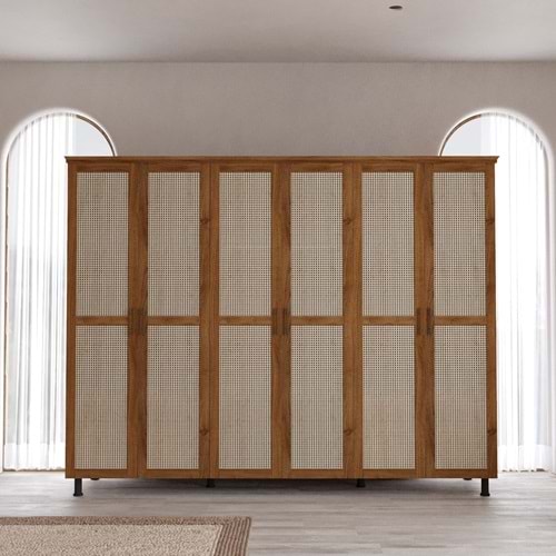 Padova Ceviz Hazeran Kapaklı Gardırop