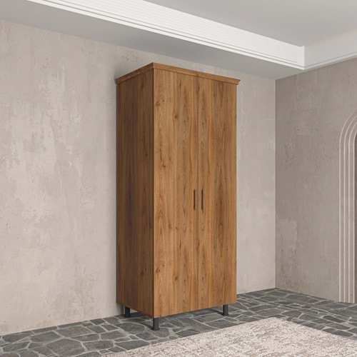 Softwood Ceviz Kapaklı Gardırop