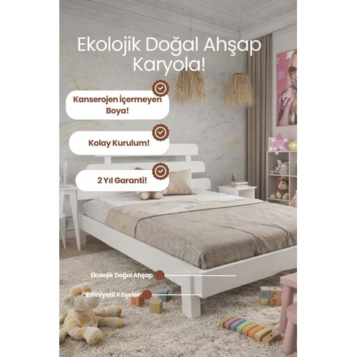 Lotus X New Modern Ahşap Karyola