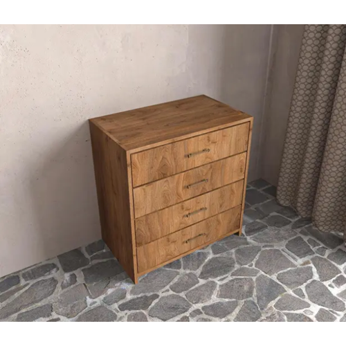 Softwood Ceviz Şifonyer 4 Çekmece