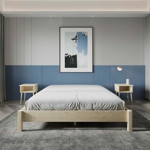 Soft Model Doğal Çam Ahşap Karyola