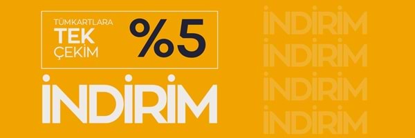 Tek Çekim % 5 İndirim