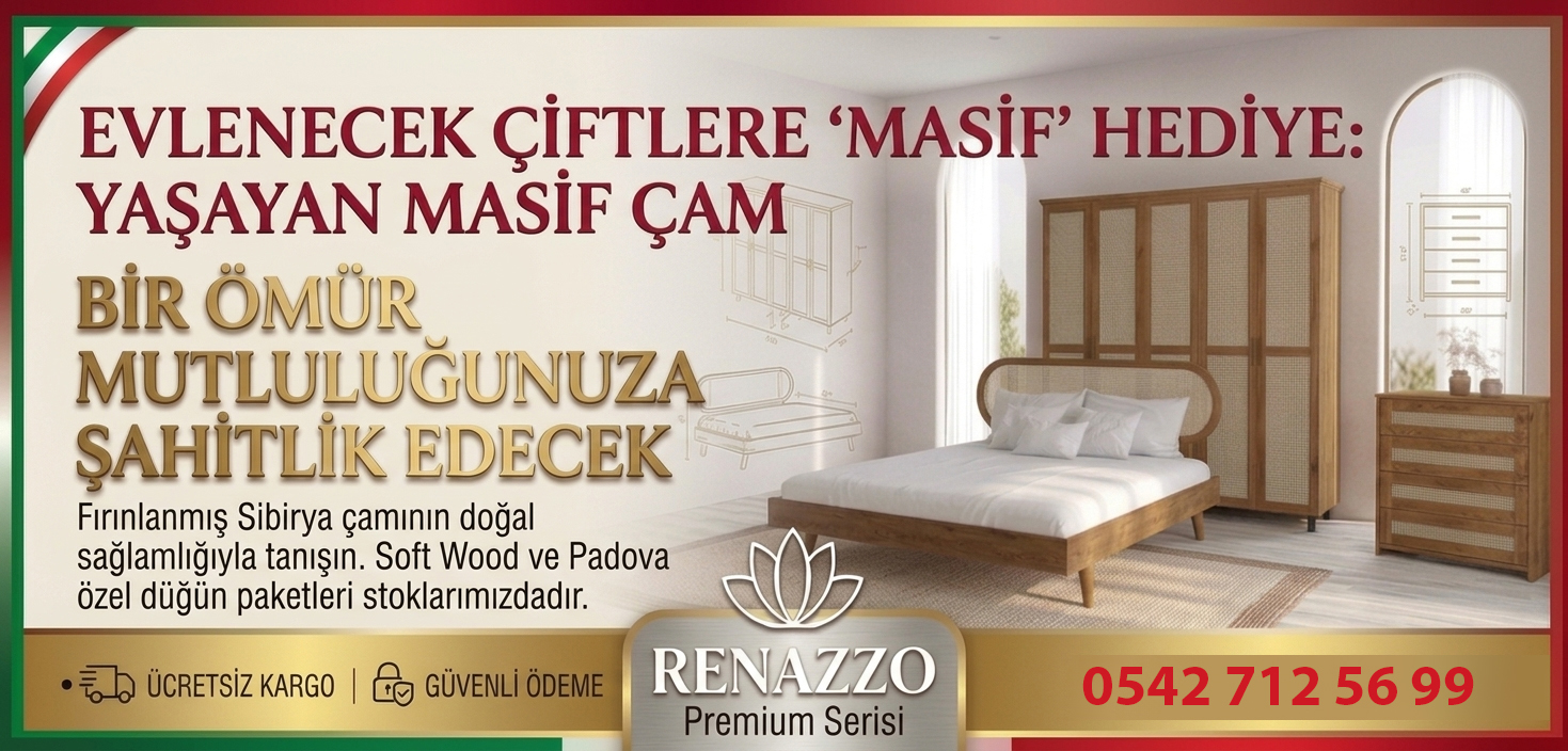Renazzo Mobilya, ahşap ve MDF mobilya üretiminde uzman, özel ölçü ve projeye özel karyola, gardırop ve masa çözümleri sunar.