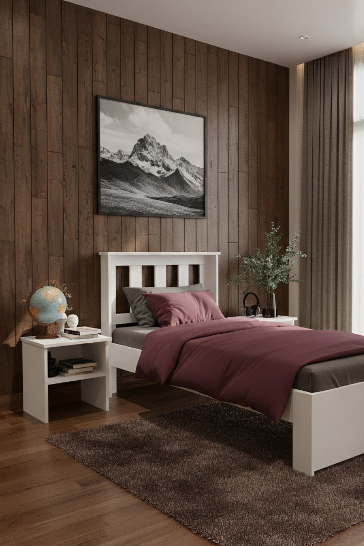 Stark MDF Karyola 100x200 Beyaz