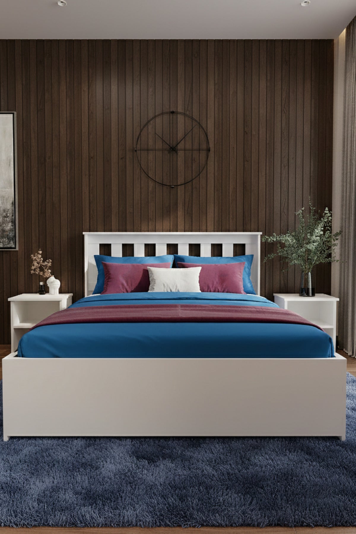Stark MDF Karyola ve 2 Komodinli Set