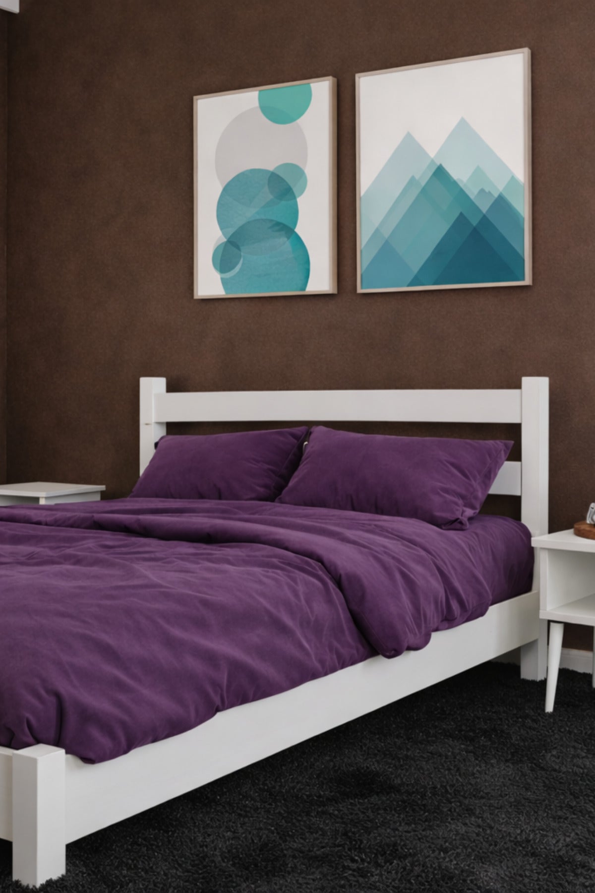 Natura Model Masif Ahşap Karyola 140x200 Ceviz