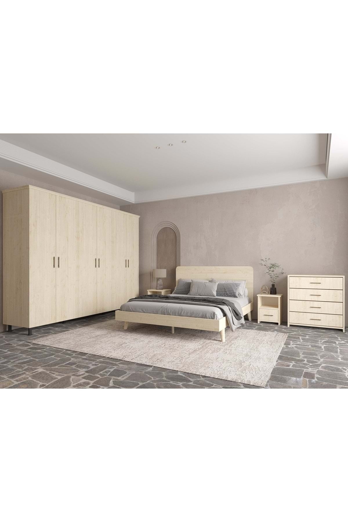 Softwood Masif Ahşap Yatak Odası Seti 140x190 Ceviz