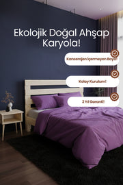 Urban New Model Masif Ahşap Karyola 90x190 Doğal