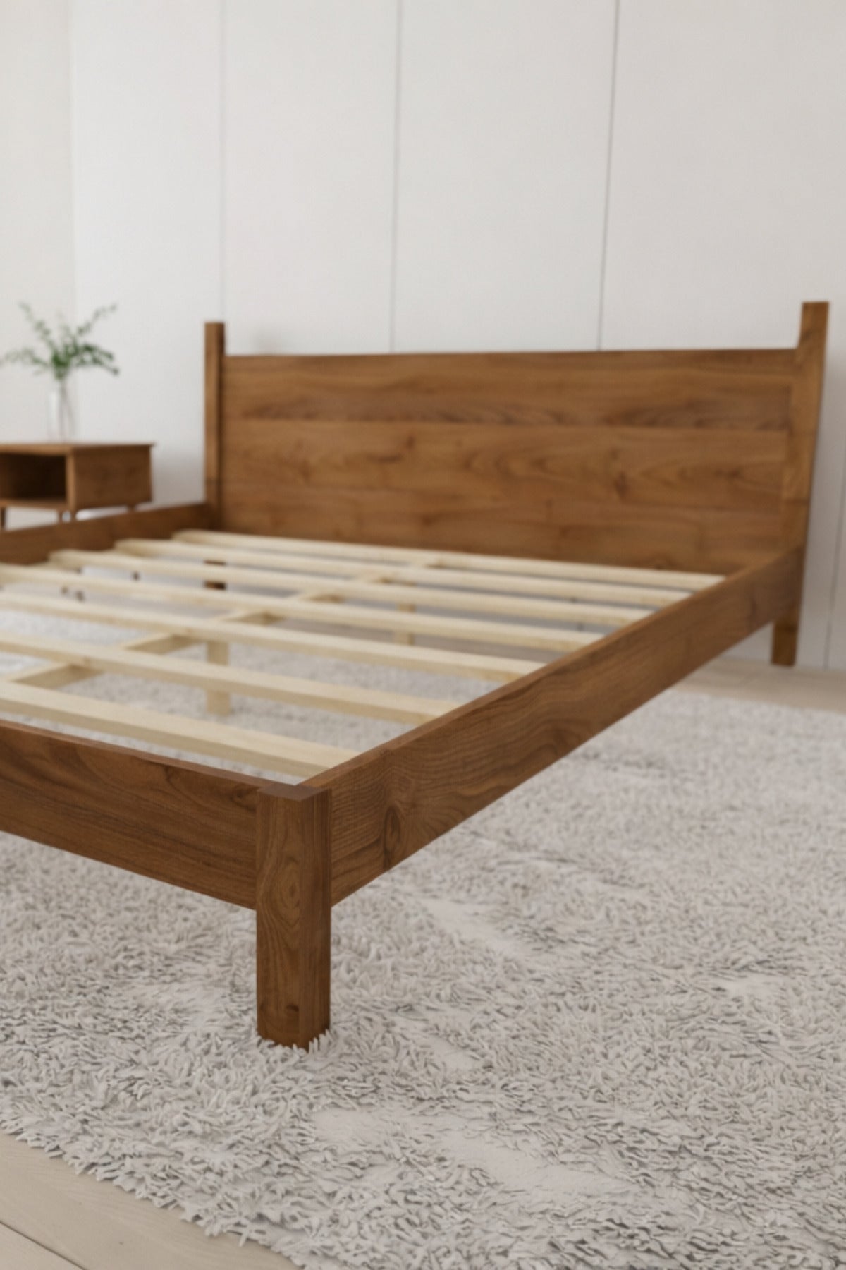 Mi̇rage Model Masif Ahşap Karyola 90x190 Ceviz