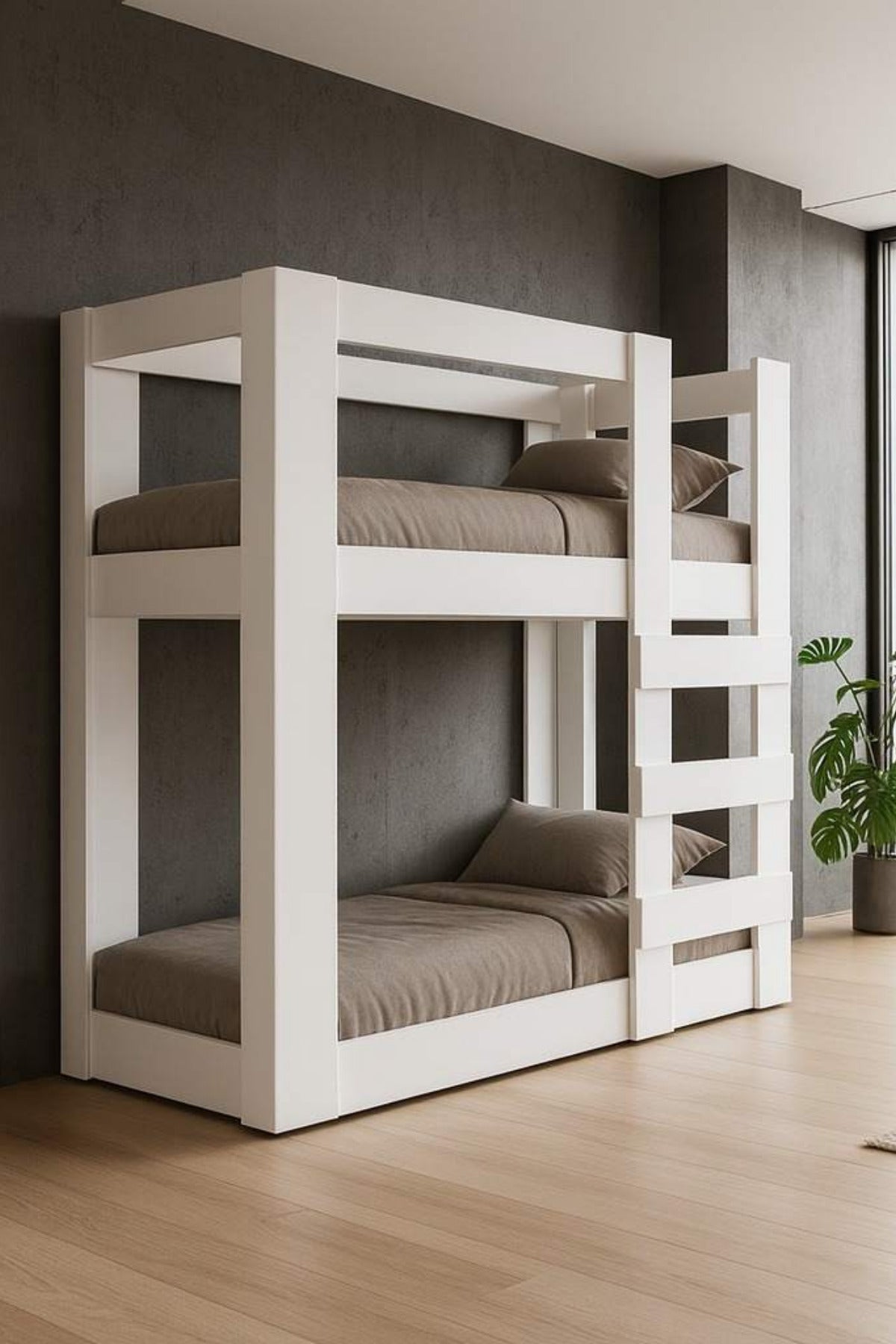 Agonya Modern MDF İki Katlı Ranza