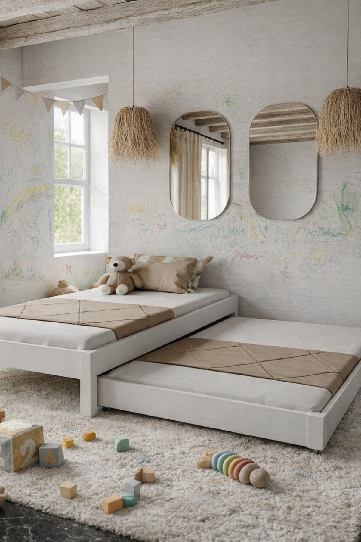 Canvas Model Masif Ahşap Karyola