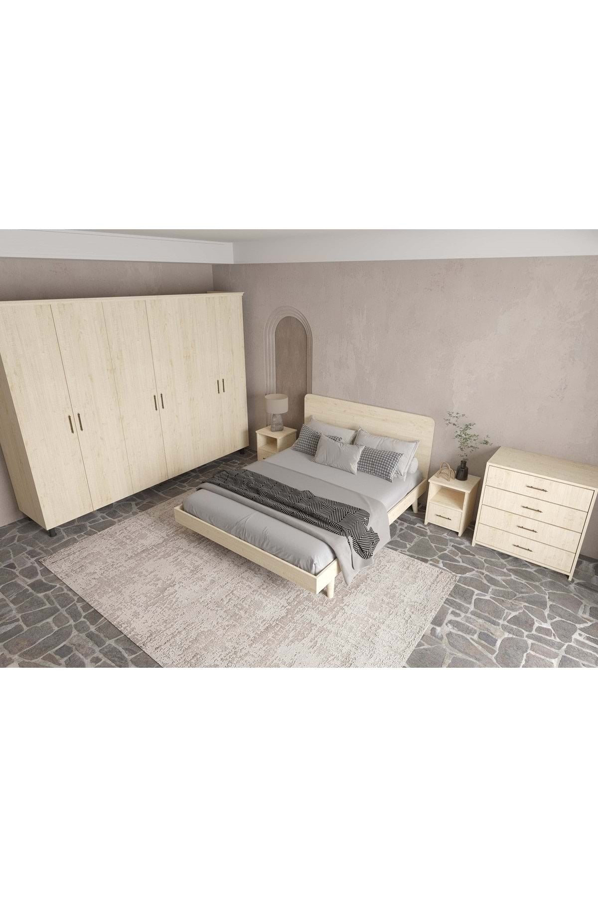 Softwood Masif Ahşap Yatak Odası Seti 160x200 Ceviz