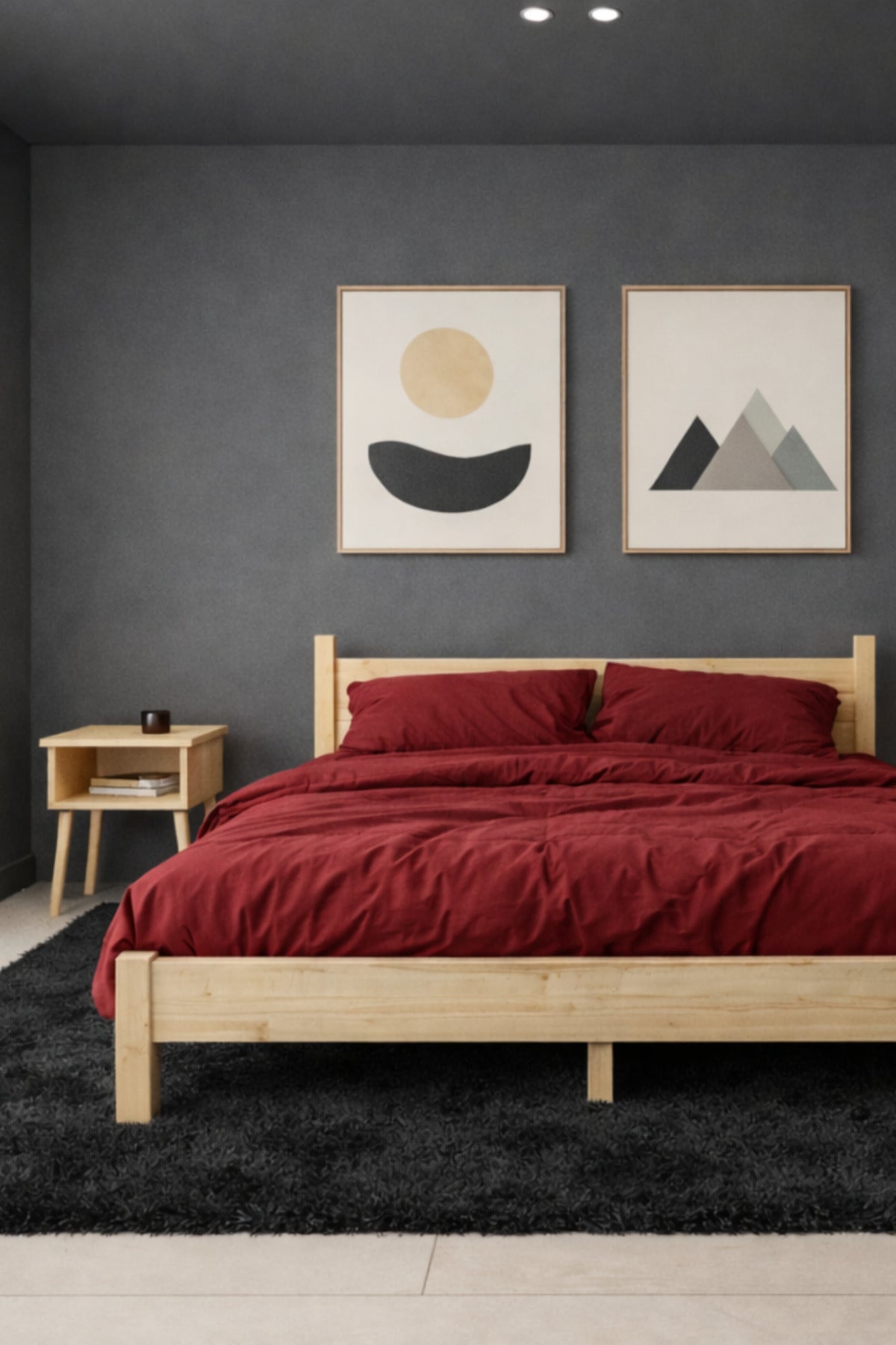 Mi̇rage Model Masif Ahşap Karyola 100x200 Doğal