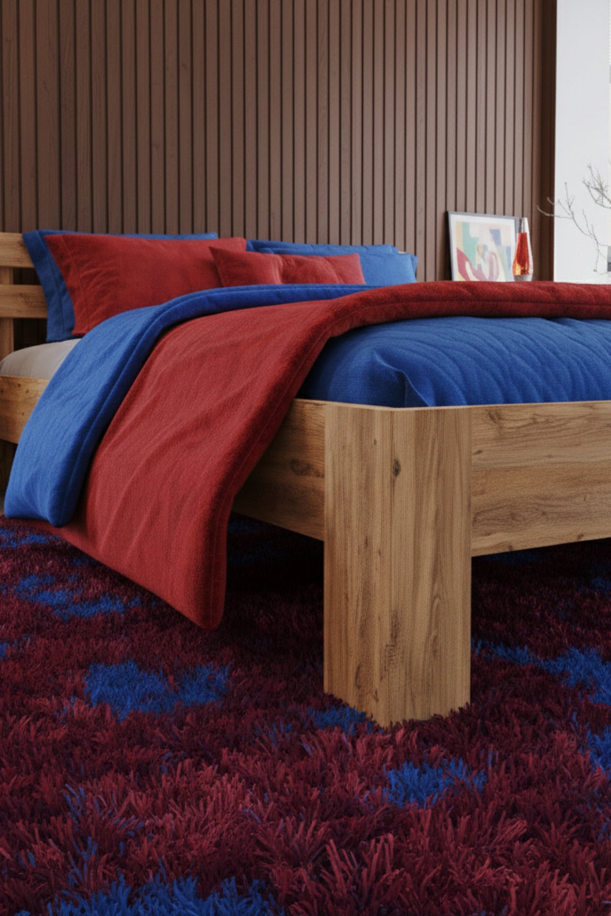 Letto MDF Karyola ve 2 Komodinli Set