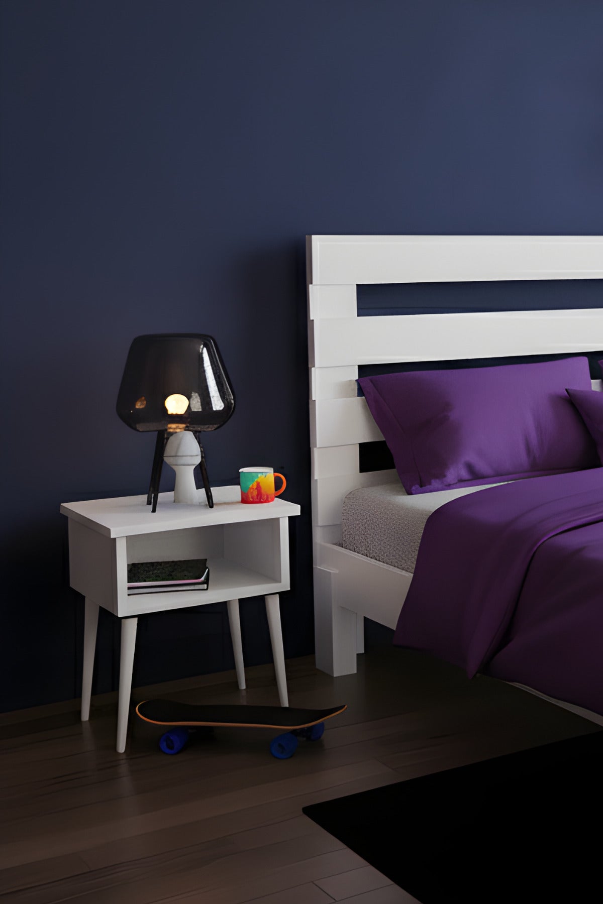 Urban Model Masif Ahşap Karyola 2 Adet Komodin 160x200 Vernikli