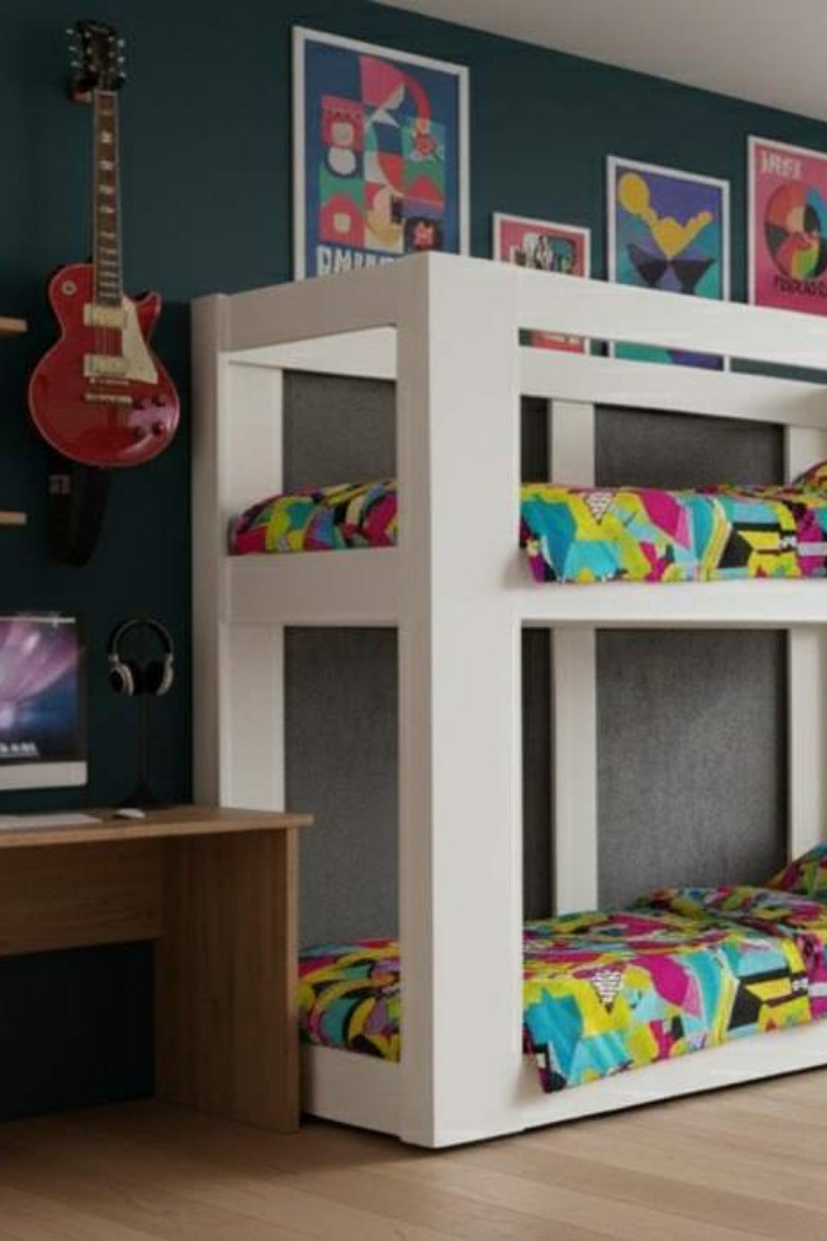 Agonya Modern MDF İki Katlı Ranza