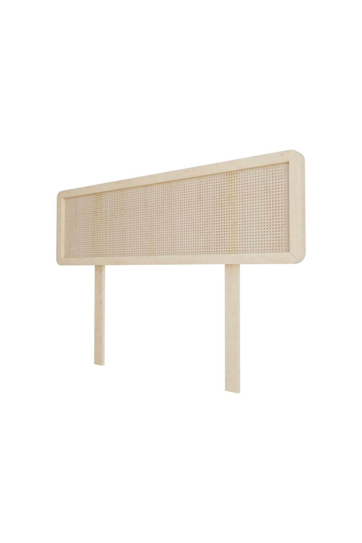 Lilyum Hazeranlı Model Tek Masif Ahşap Başlık 90 cm Doğal