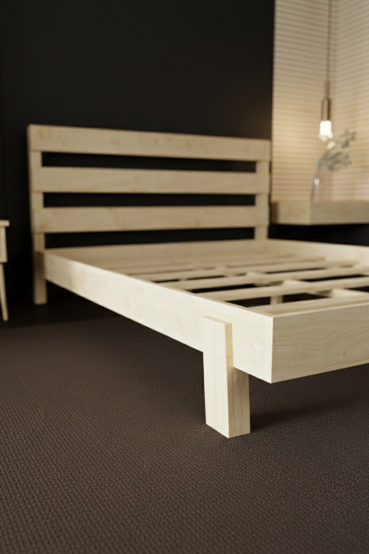 Natura New Model Masif Ahşap Karyola 140x200 Ceviz