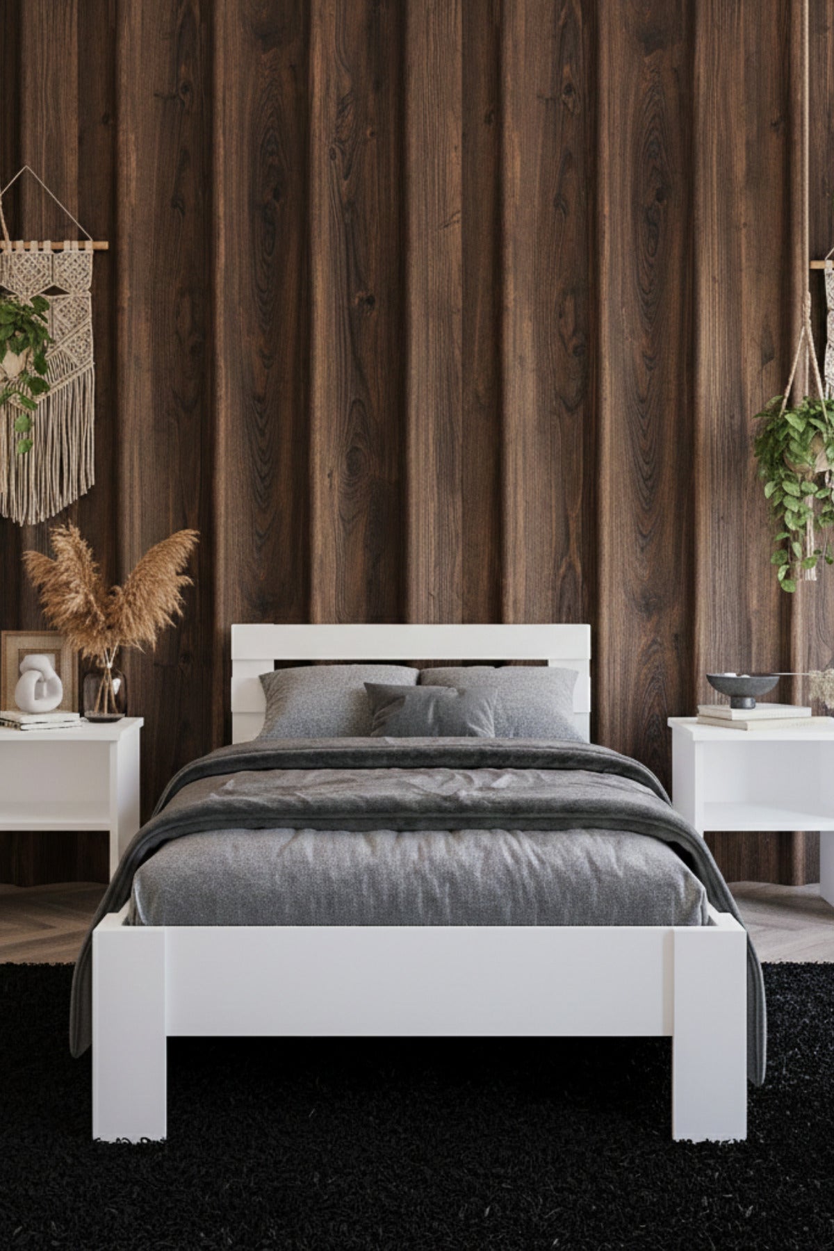 Letto MDF Karyola 120x200 Beyaz