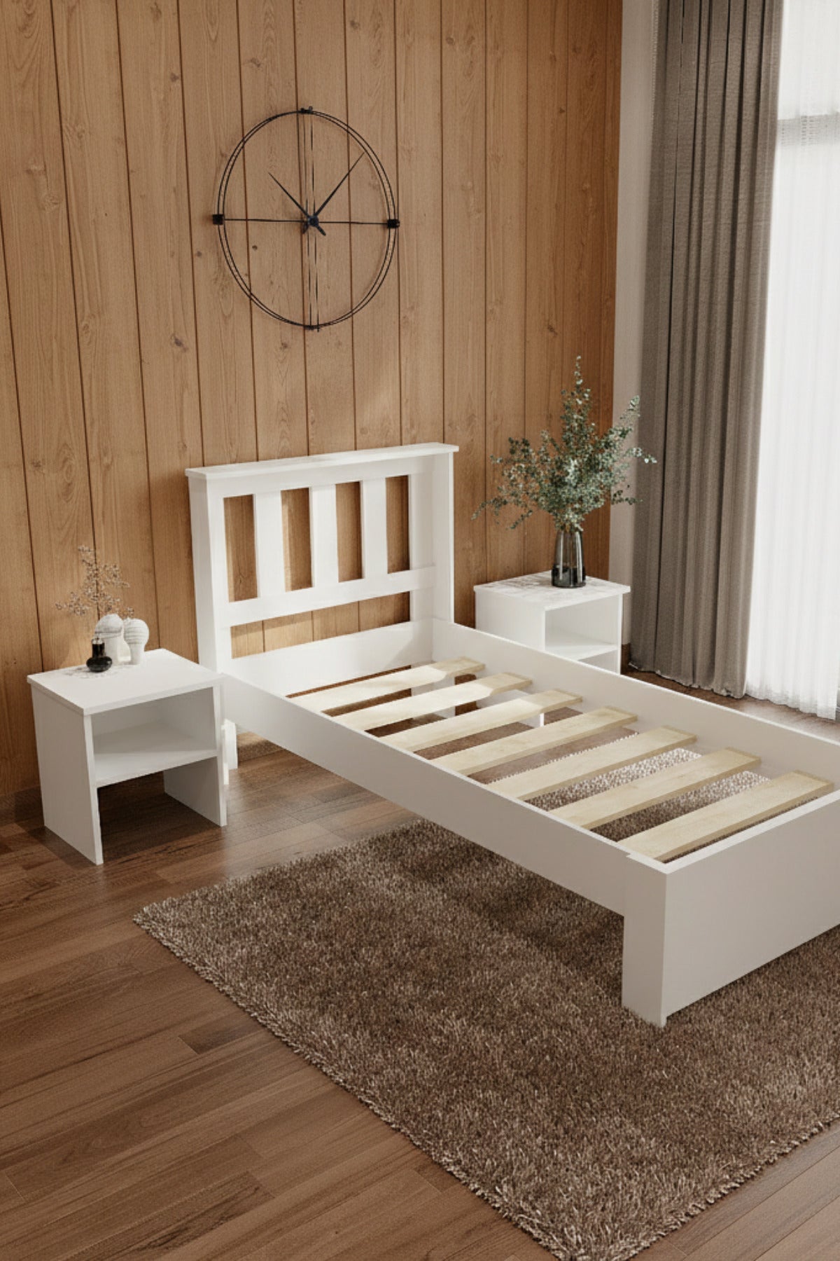 Stark MDF Karyola 150x200 Beyaz