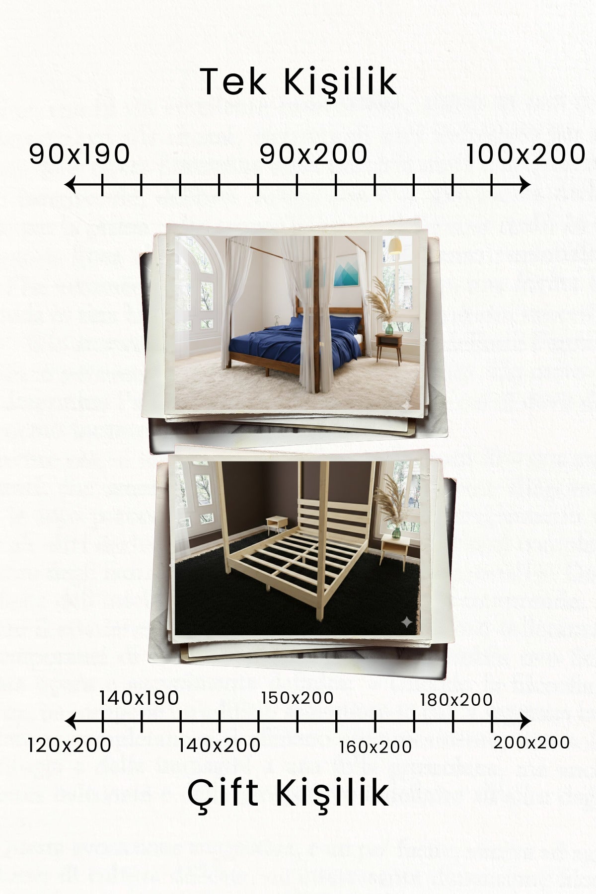 Natura Ci̇bi̇nli̇kli̇ Model Masif Ahşap Karyola 150x200 Doğal