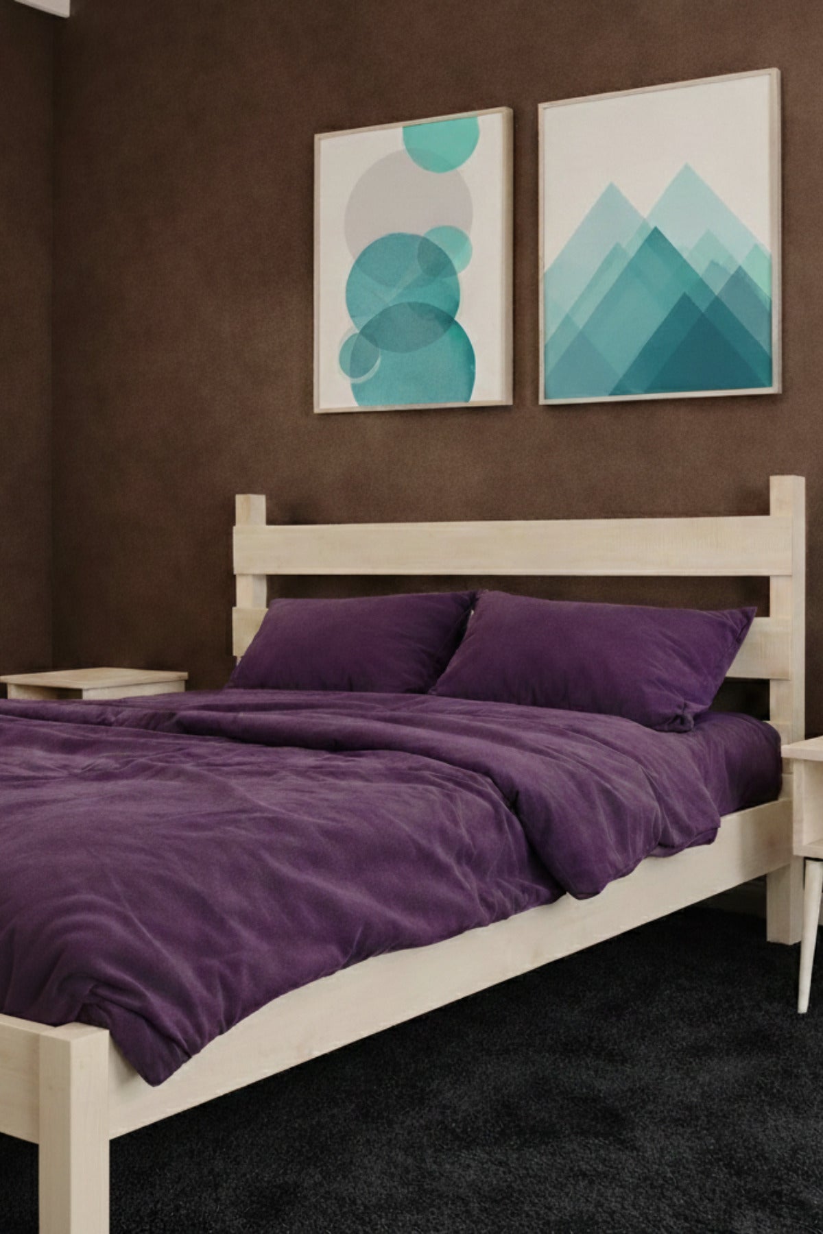 Natura Model Masif Ahşap Karyola 120x200 Doğal