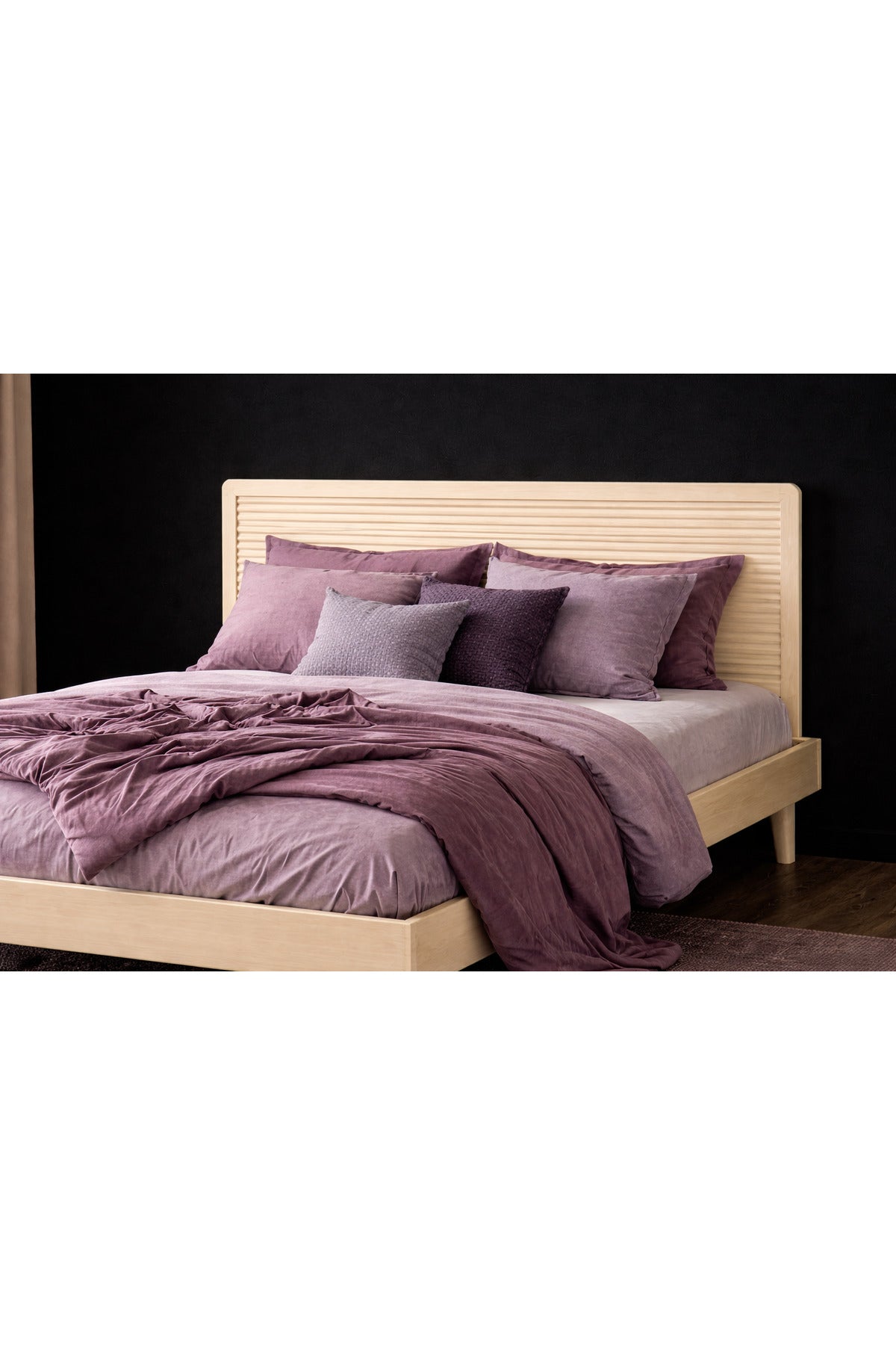 Ebruli Model Masif Ahşap Yatak Odası Seti 180x200 Ceviz