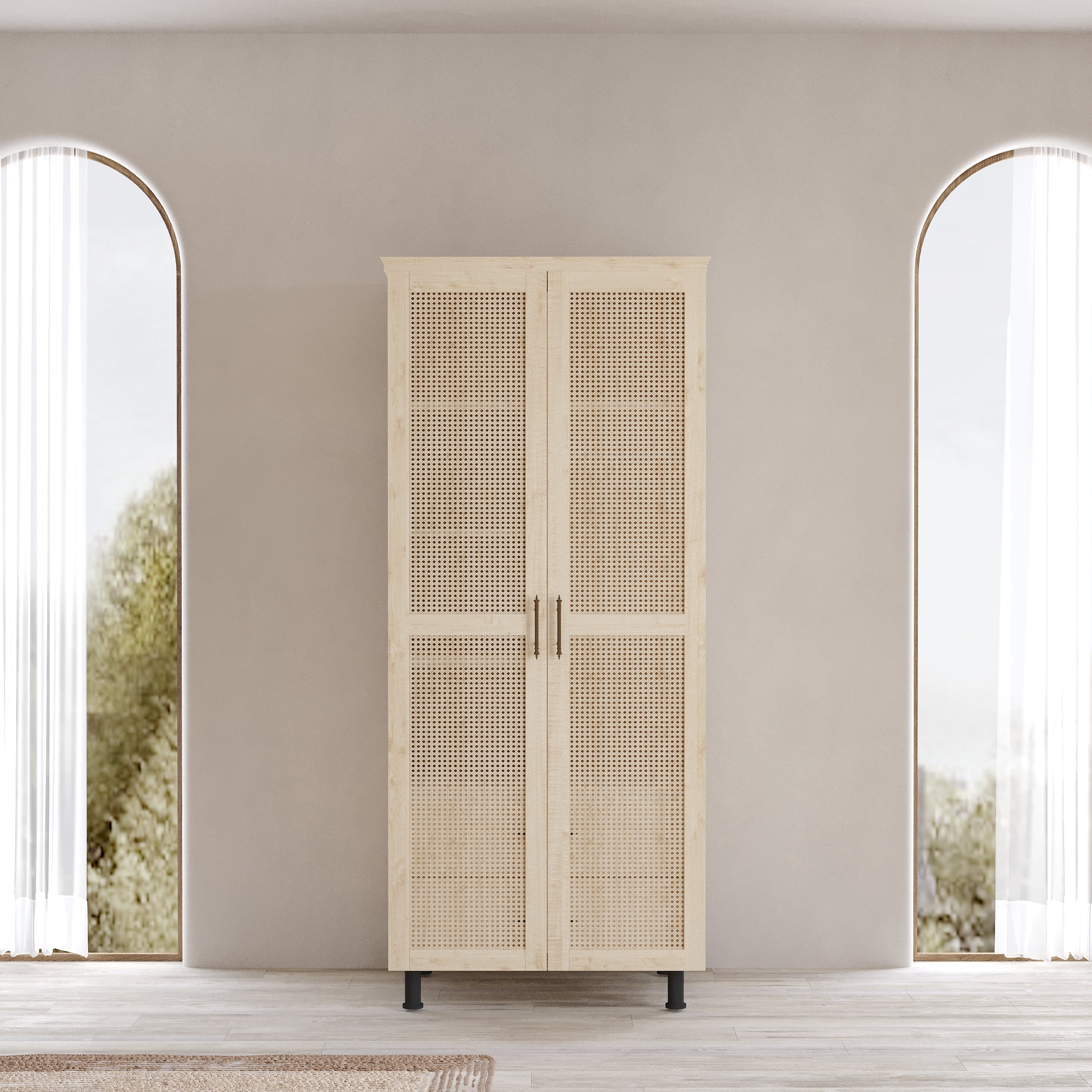 Padova Model 2 Kapaklı Masif Ahşap Gardırop