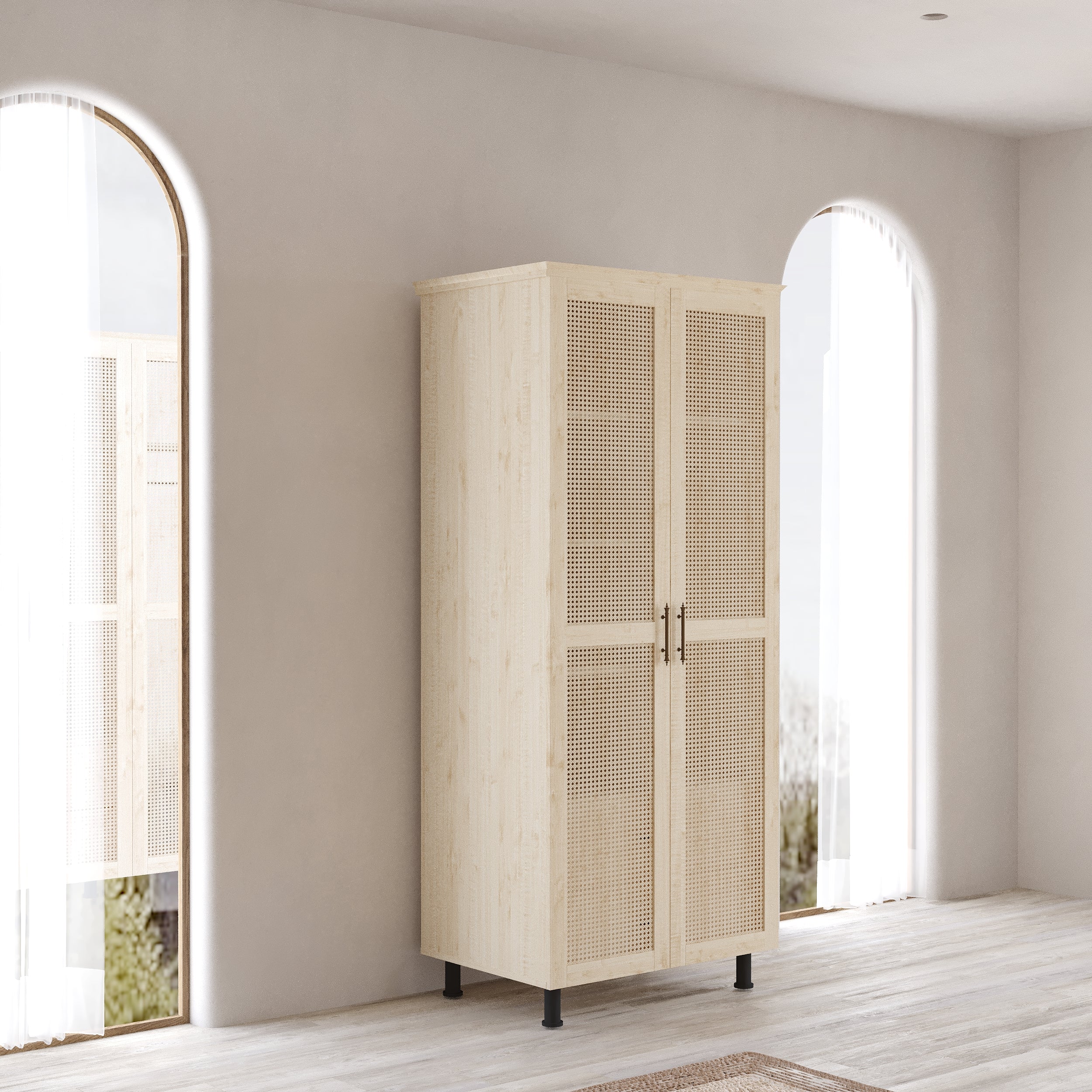 Padova Model 2 Kapaklı Masif Ahşap Gardırop