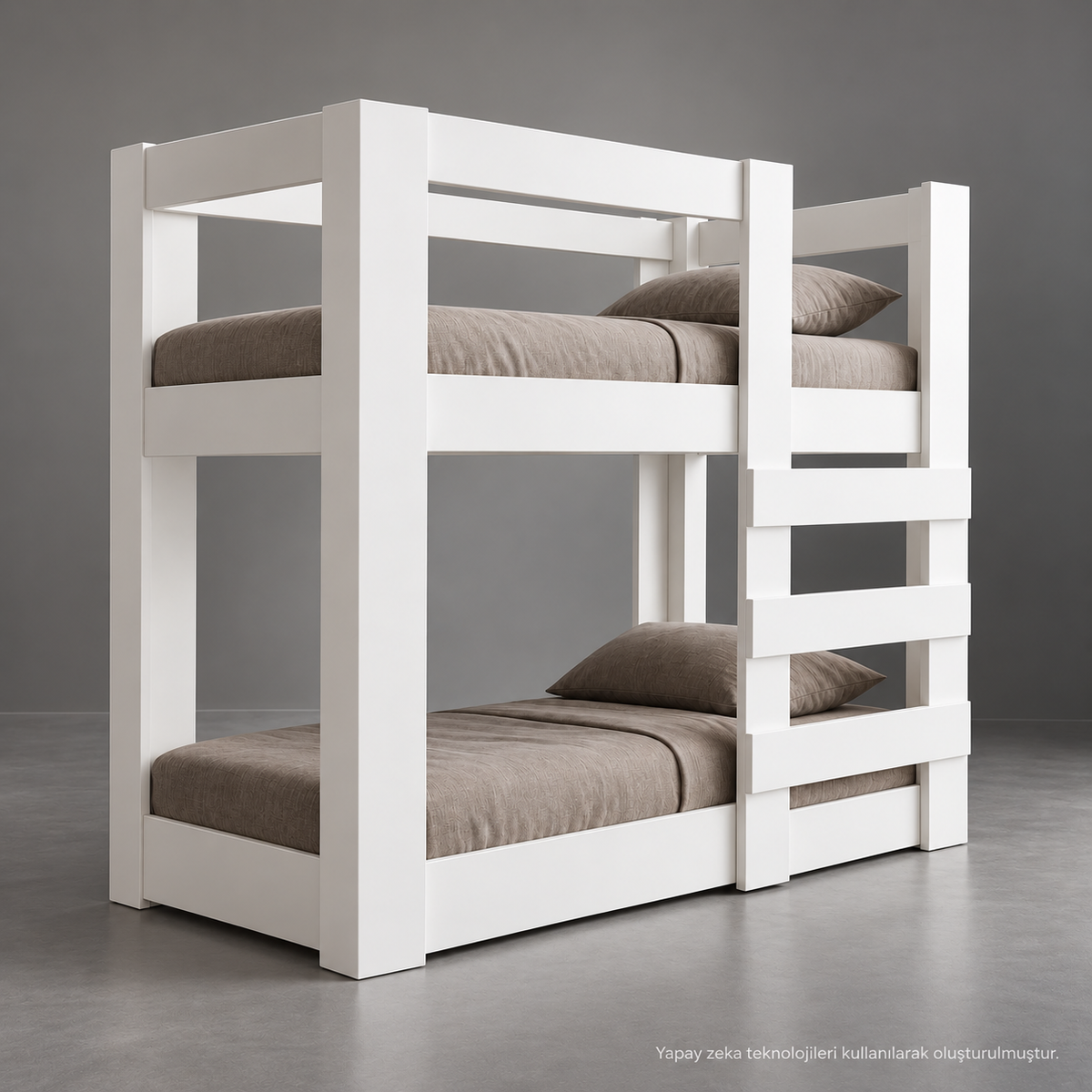 Agonya Modern MDF İki Katlı Ranza