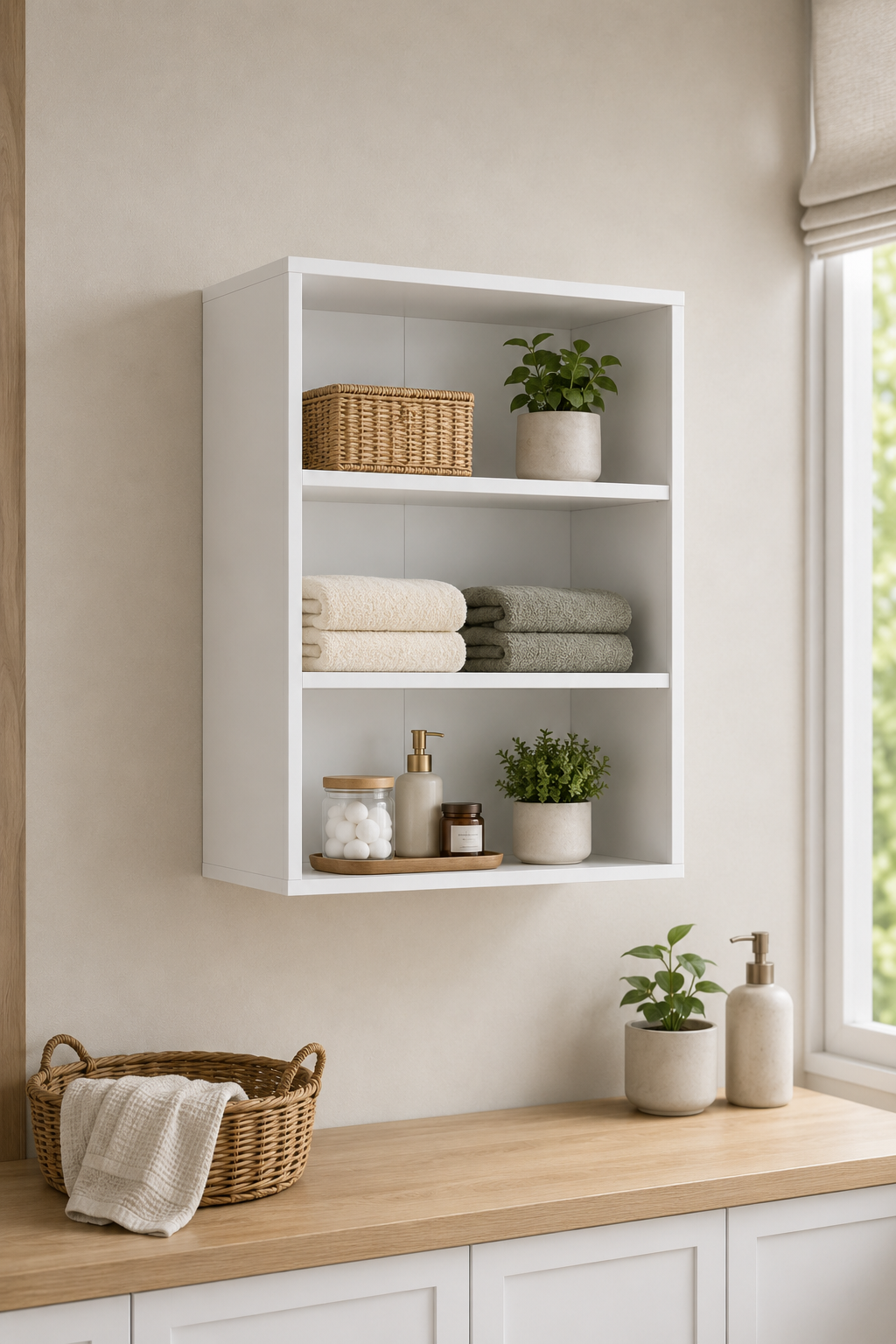 %100 Mdf Çok Amaçlı Banyo Duvar Dolabı Kiler Dolabı