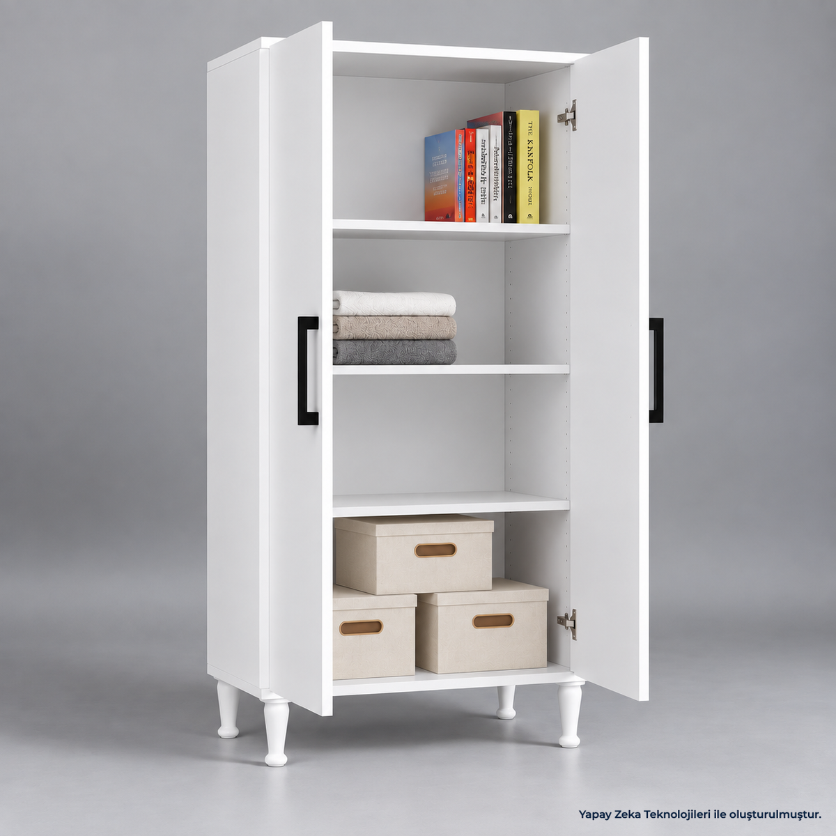 %100 MDF Çok Amaçlı Kiler Banyo Mutfak Dolabı