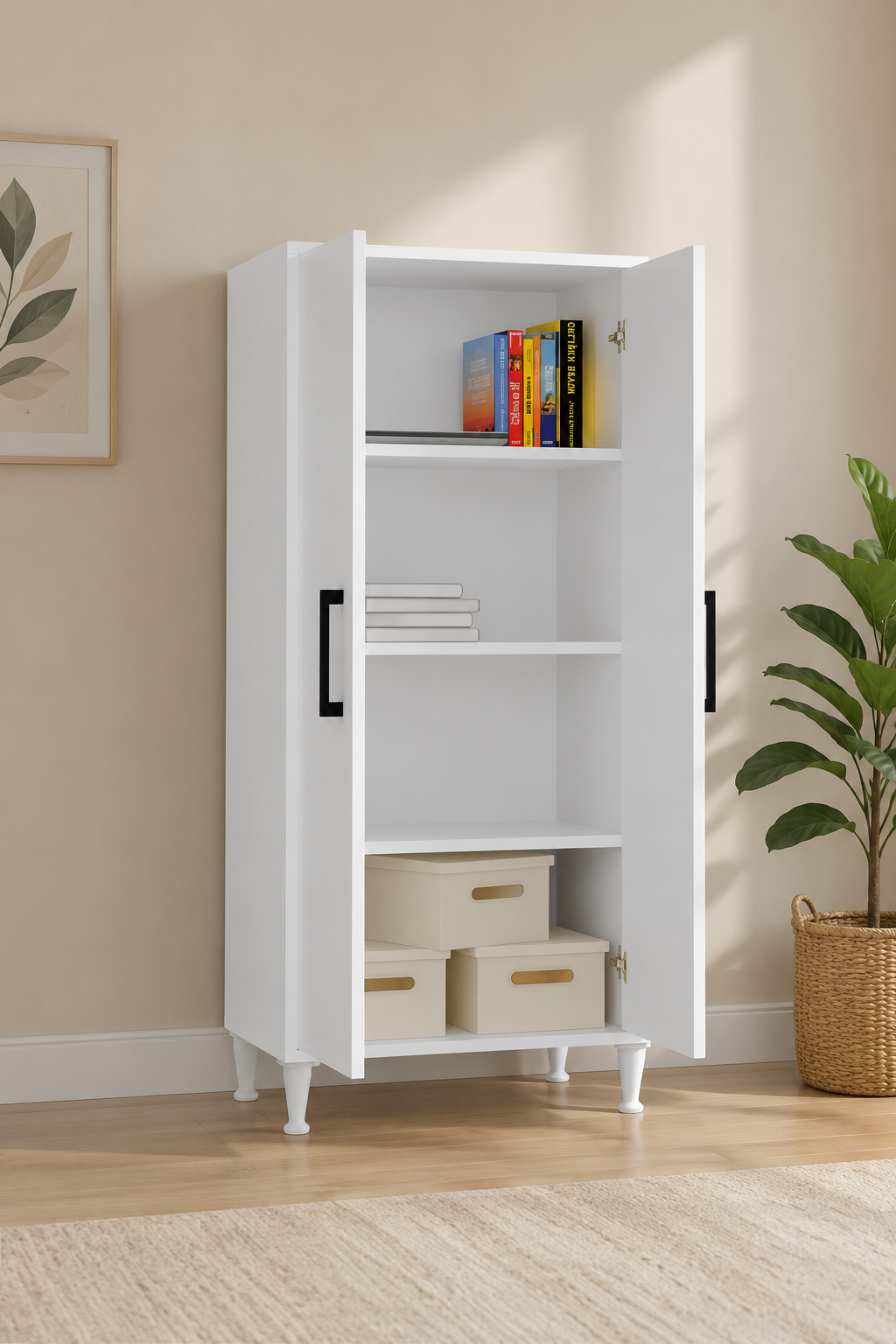 %100 Mdf Çok Amaçlı Kiler Banyo Mutfak Dolabı