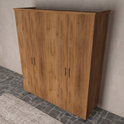 Soft Wood Model 4 Kapaklı Masif Ahşap Gardırop 4 Kapaklı Ceviz
