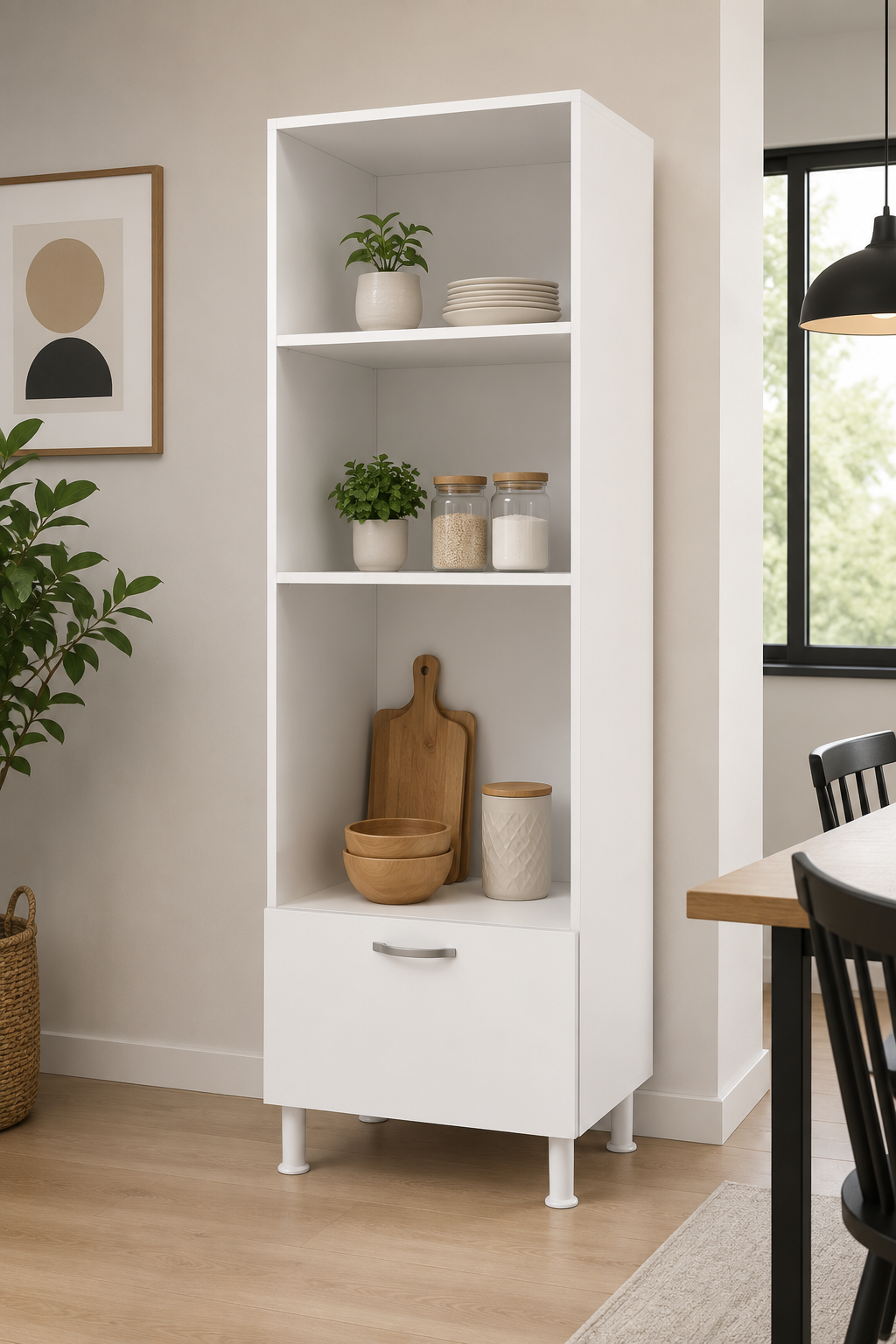 % 100 Mdf Mutfak Fırın Bölmeli Mdf Dolap Ankastre Çok Amaçlı Kapaksız Dolap