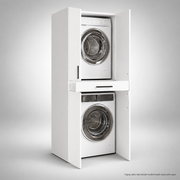 %100 MDF 2 Katlı Çamaşır Makinesi Dolabı Kurutma Makinesi Dolabı