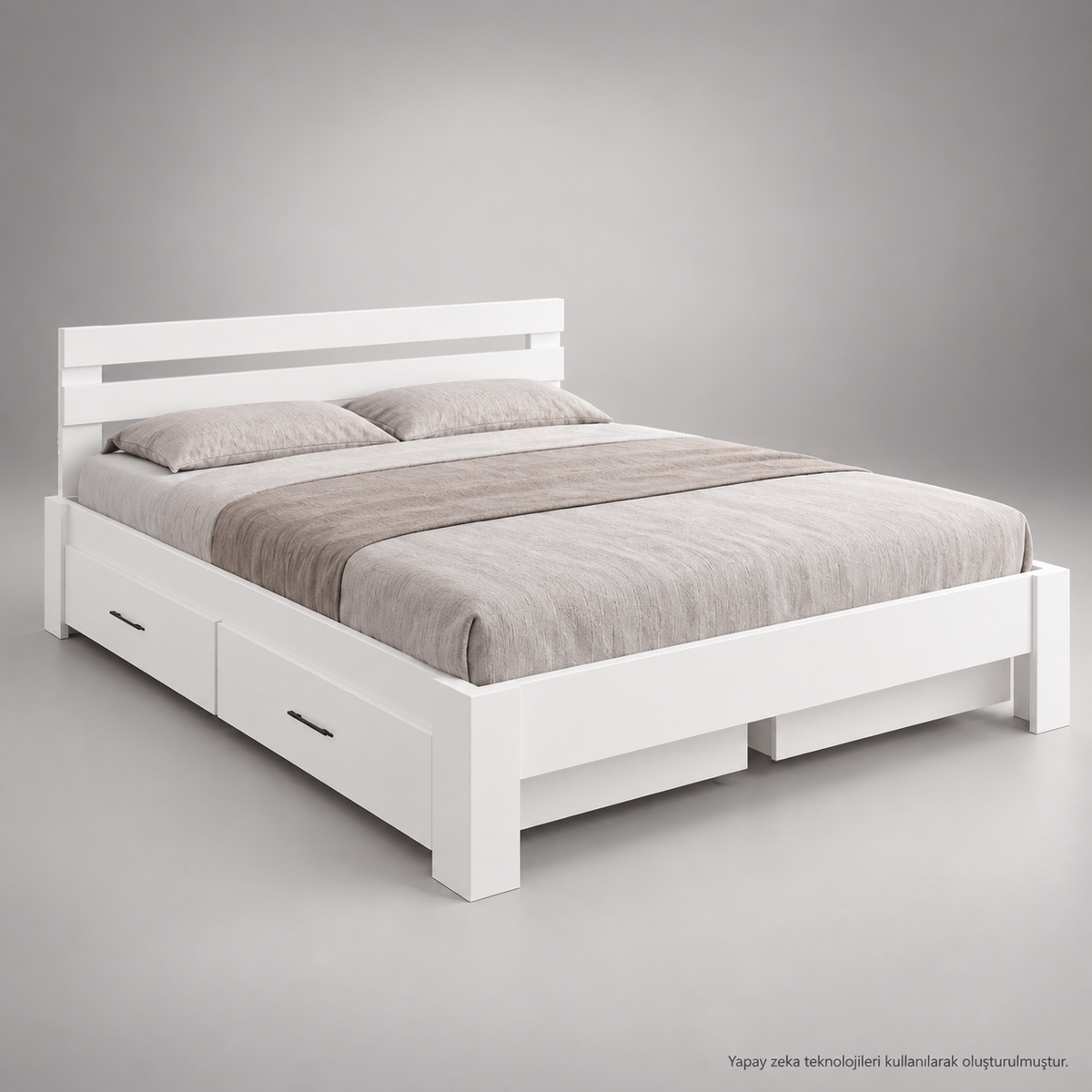 Letto 4 Çekmeceli MDF Karyola