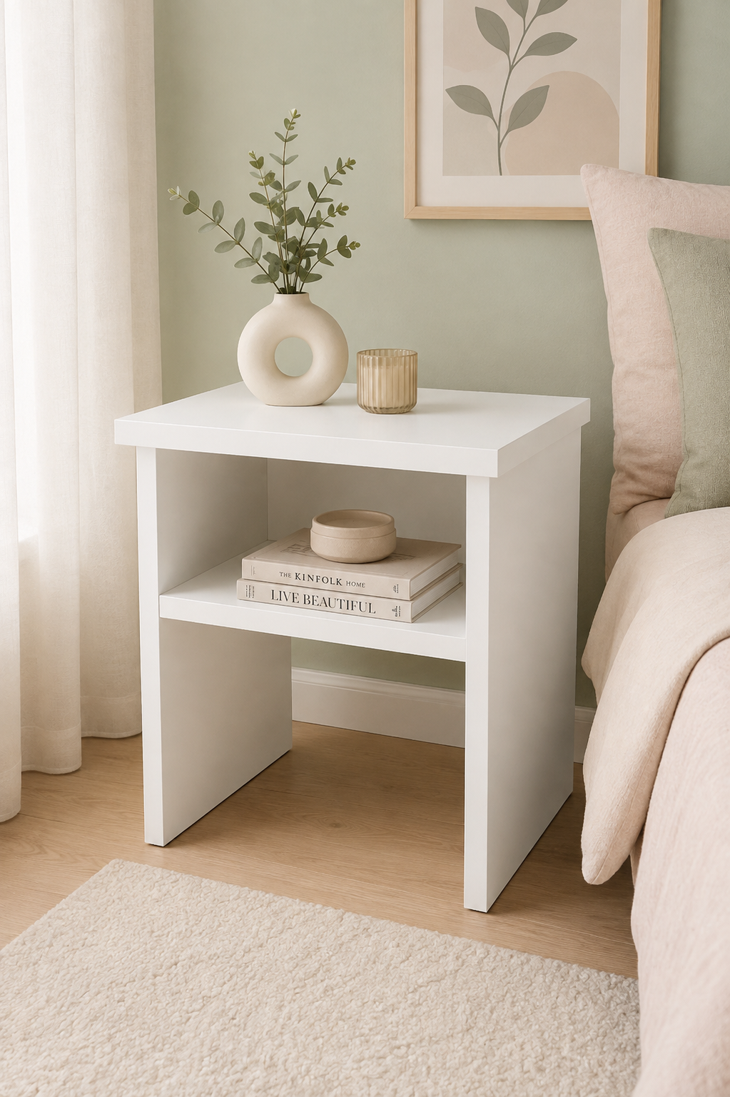%100 Mdf Komodin 42x42 Atlantik Çam