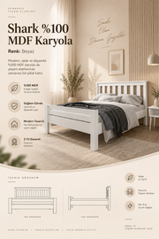 Shark MDF Karyola Beyaz