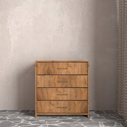 Soft Wood Model 4 Çekmeceli Şifonyer  Ceviz