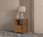 Soft Wood Model Masif Ahşap Çekmeceli Komodin  Ceviz