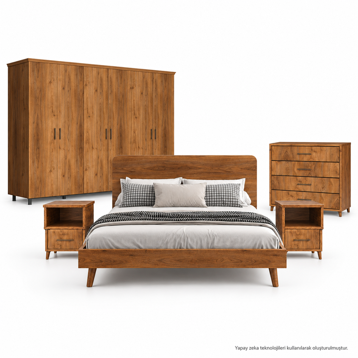 Softwood Masif Ahşap Yatak Odası Seti