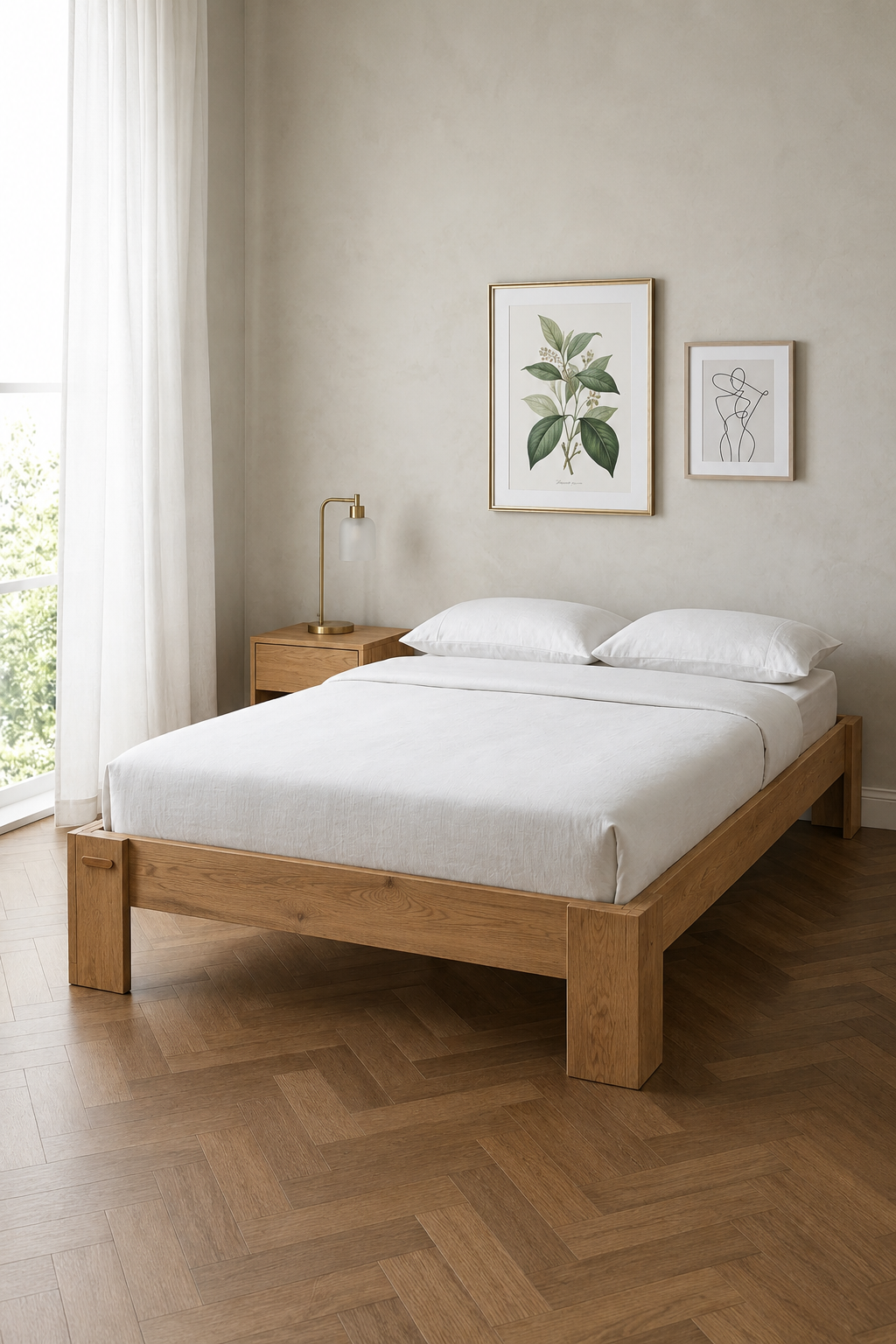 Stillo Başlıksız Tek Kişilik MDF Karyola 160x200 Beyaz