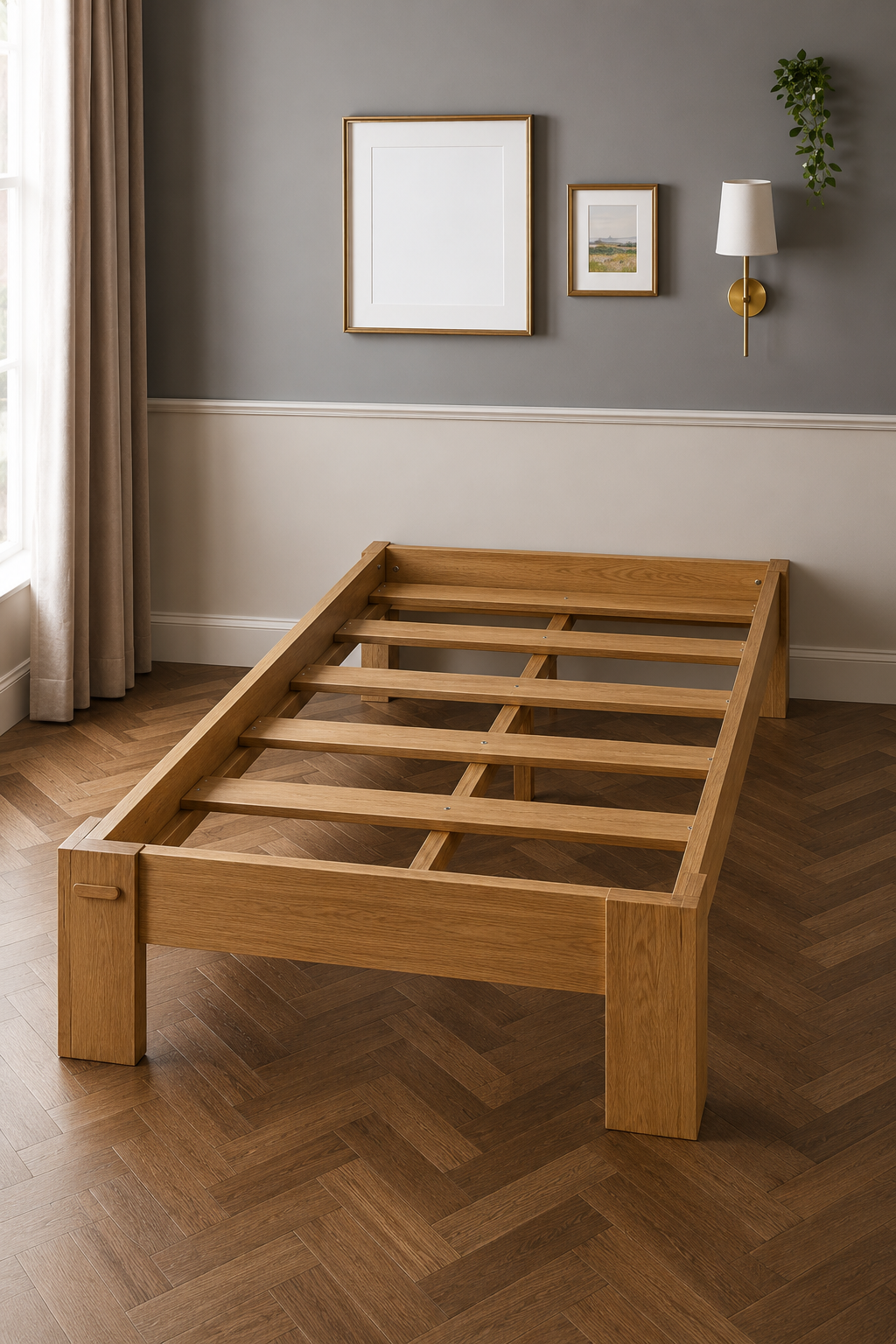 Stillo Başlıksız Tek Kişilik MDF Karyola 200x200 Beyaz