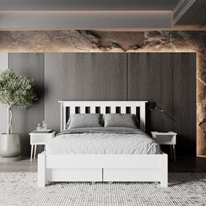 Shark New 4 Çekmeceli MDF Karyola | Kolay Kurulum