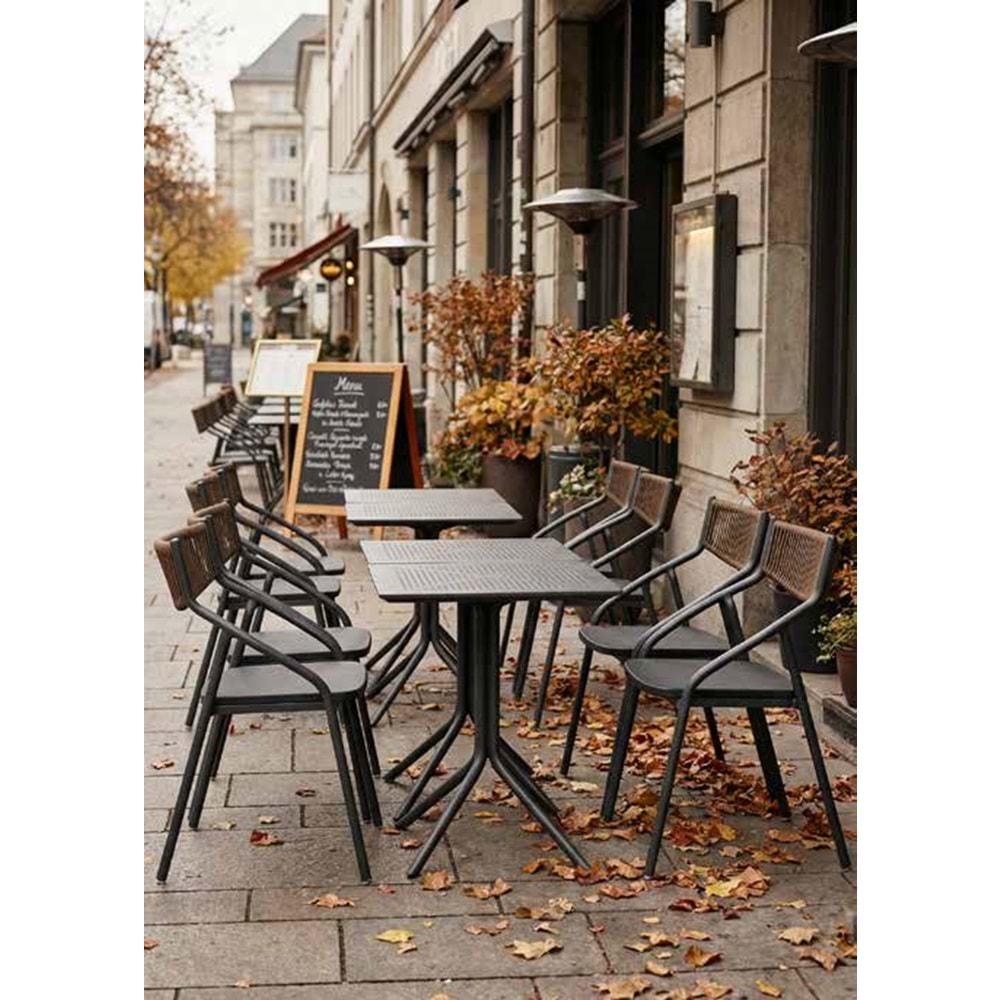 Renazzo Alba Modern Bahçe Sandalyesi - Renkli Dış Mekan Sandalyesi