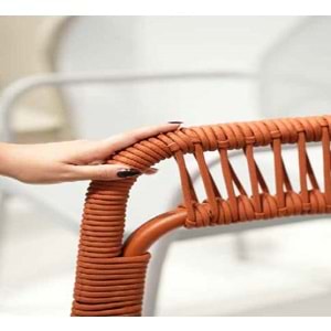 Renazzo Mare Modern Bahçe Sandalyesi - Halat Örgülü Dış Mekan Tasarımı