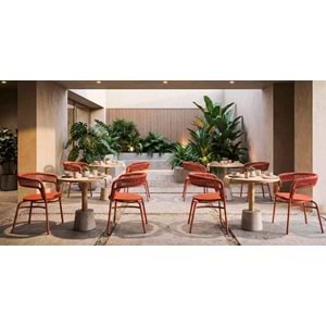 Renazzo Mare Modern Bahçe Sandalyesi - Halat Örgülü Dış Mekan Tasarımı