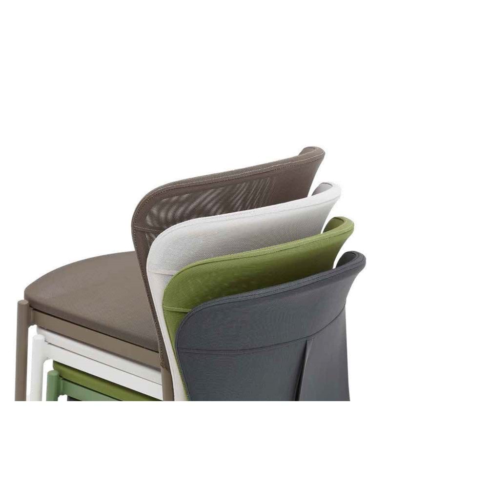 Renazzo Atto File Sırtlı Bahçe Sandalyesi - Modern Dış Mekan Tasarımı